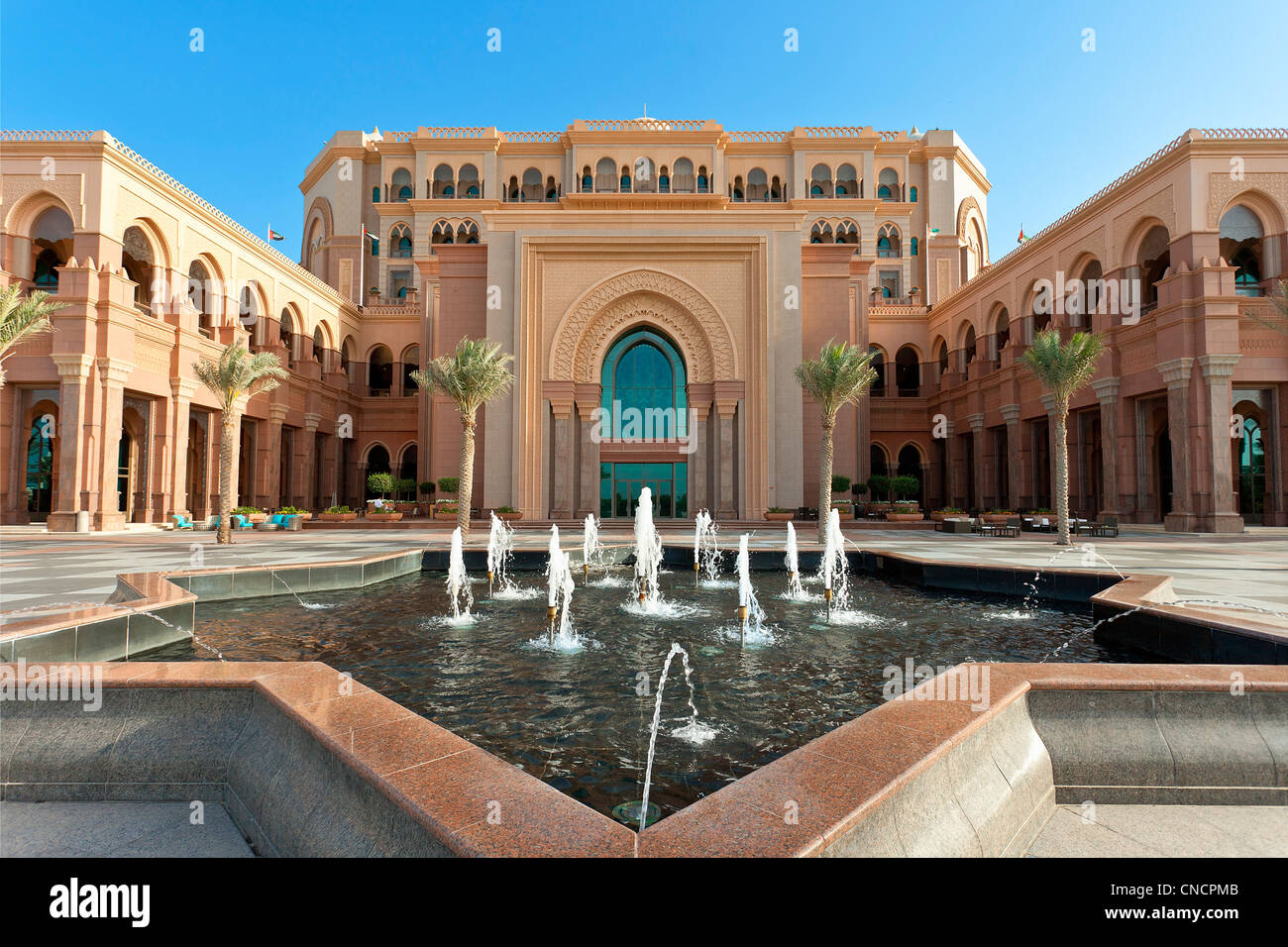 Emirati Arabi Uniti Abu Dhabi Emirato, Abu Dhabi Emirates Palace Foto Stock