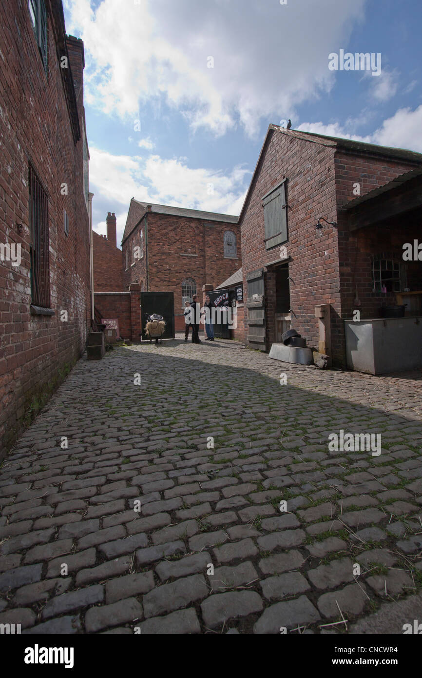 Scena industriale, presa in corrispondenza del Black Country Museum, Dudley, West Midlands, Regno Unito Foto Stock