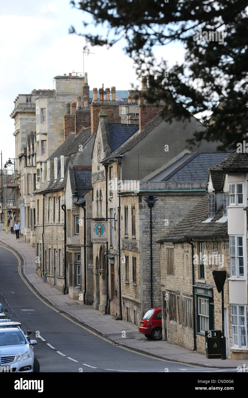 Tutti Saint's Street In Stamford,Lincolnshire Foto Stock