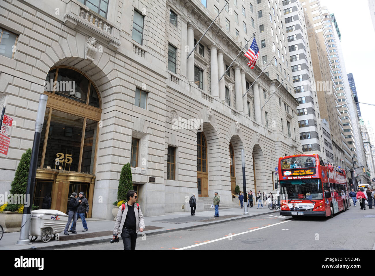 Manhattan Broadway inferiore, dove la Cunard ufficio era situato all'inizio del XX secolo, era noto come 'steamship riga." Foto Stock