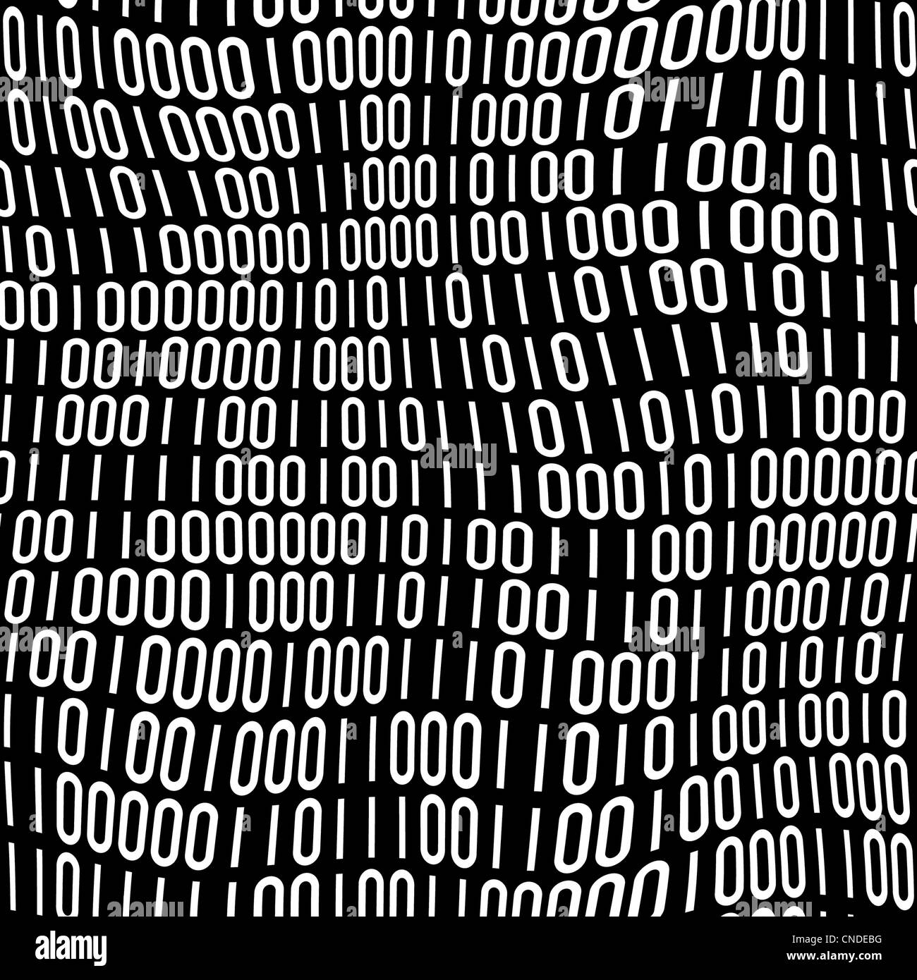 Abstract codice binario modello di 1s e 0s che le piastrelle senza problemi in qualsiasi direzione. Foto Stock