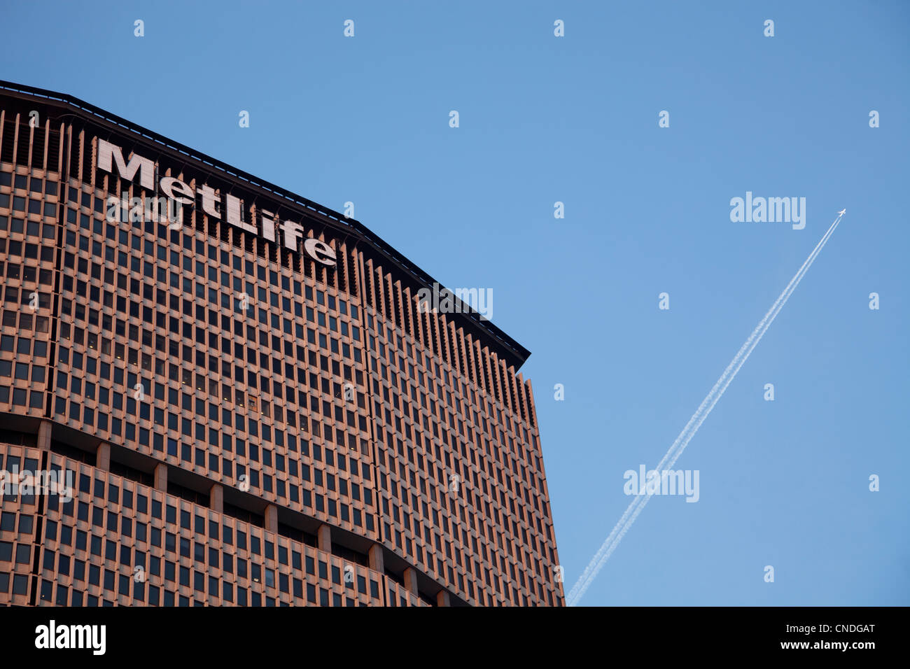 Dettaglio del MetLife Building 200 Park Avenue a Manhattan, New York City Foto Stock