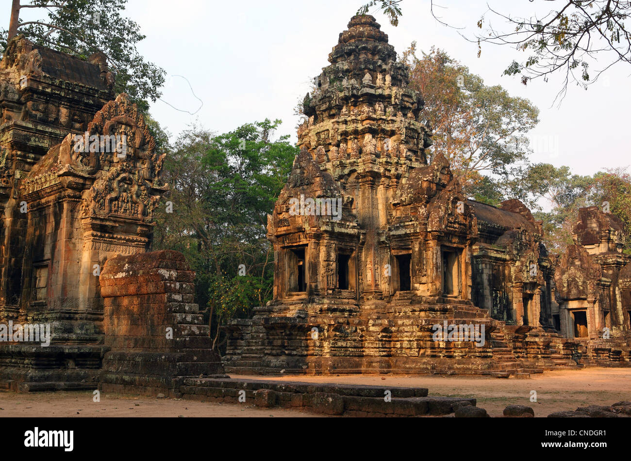 Rovine di Banteay Kdei. Angkor, Siem Reap, Cambogia, Asia sud-orientale, Asia Foto Stock