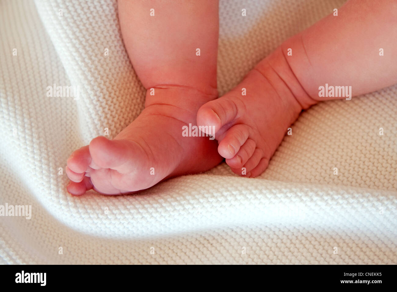 Piedi del neonato Foto Stock