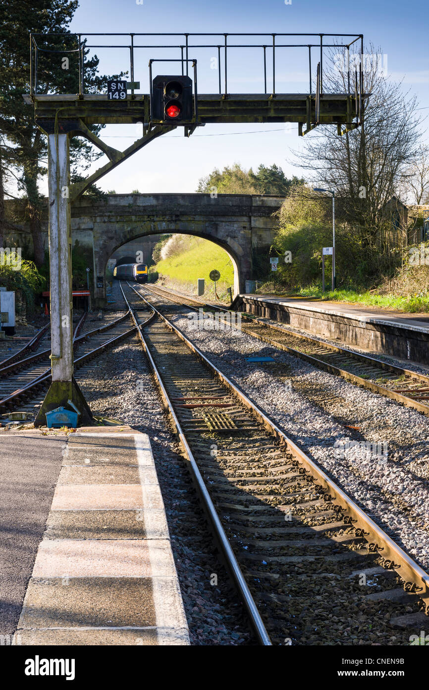 La mattina presto in corrispondenza di una stazione di " commuters " Foto Stock