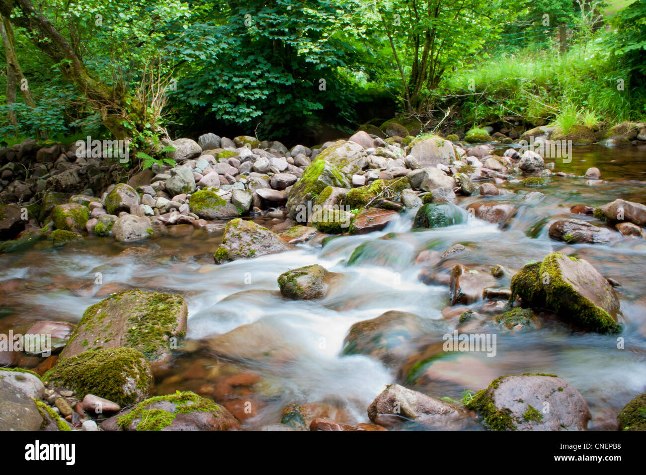 Flusso di esposizione lunga Foto Stock