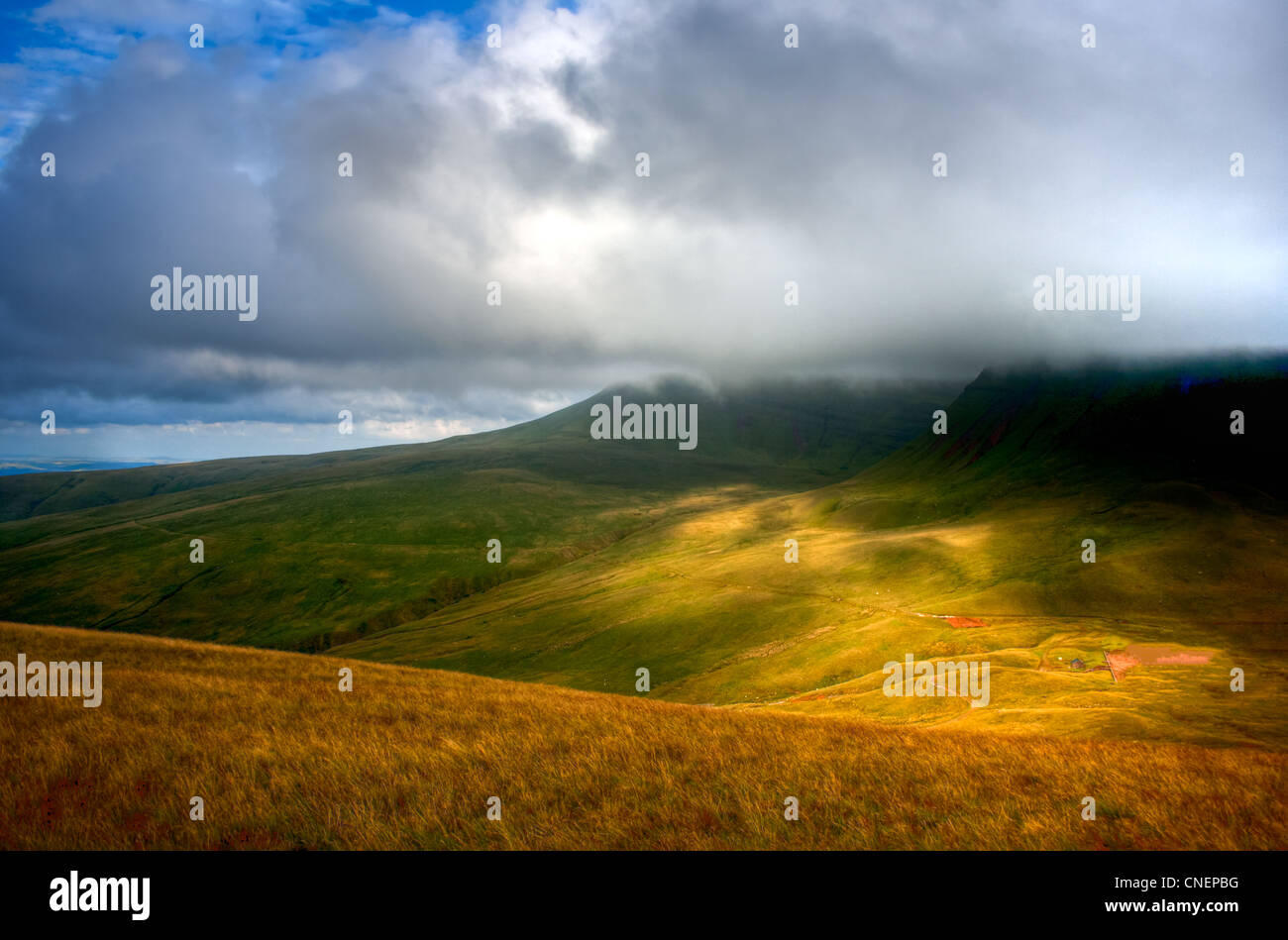 HDR Breckon beacon Foto Stock