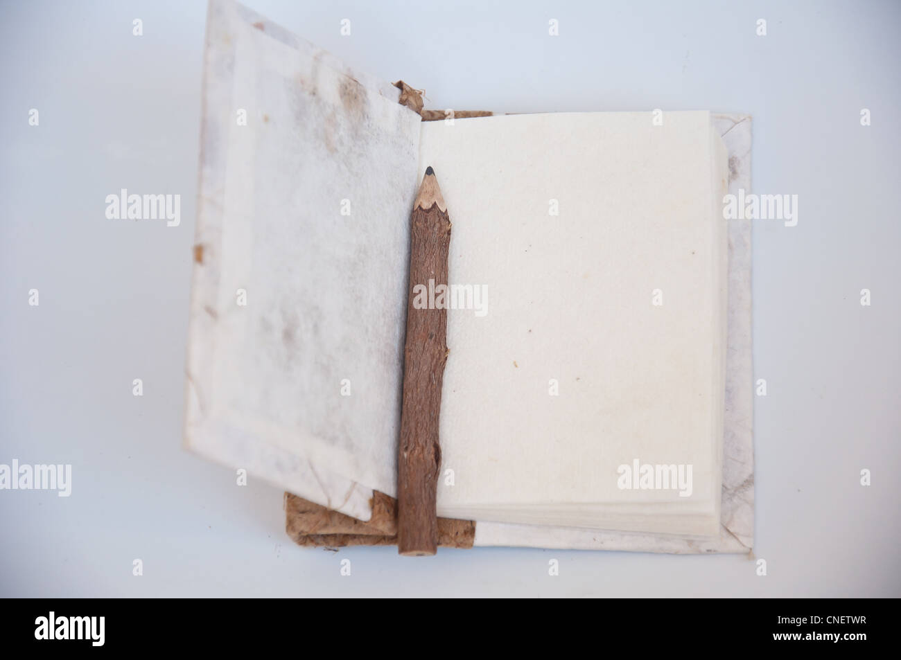 Vuoto sul notebook blackground Foto Stock