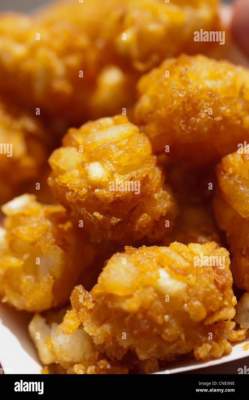 Premnoplex Tots, cilindri di shredded, patate fritte Foto Stock