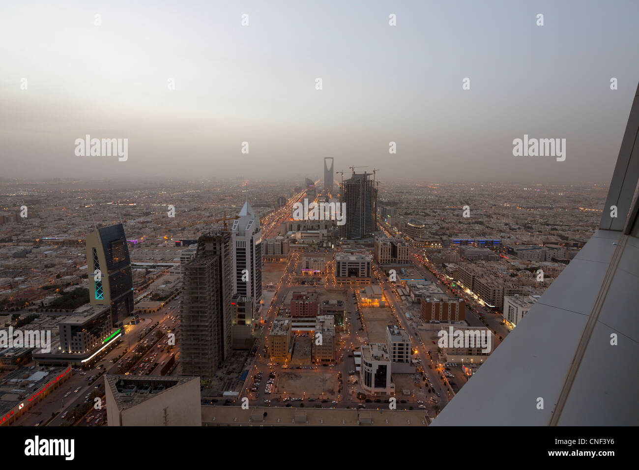 Vista di Riyadh, Arabia Saudita Foto Stock