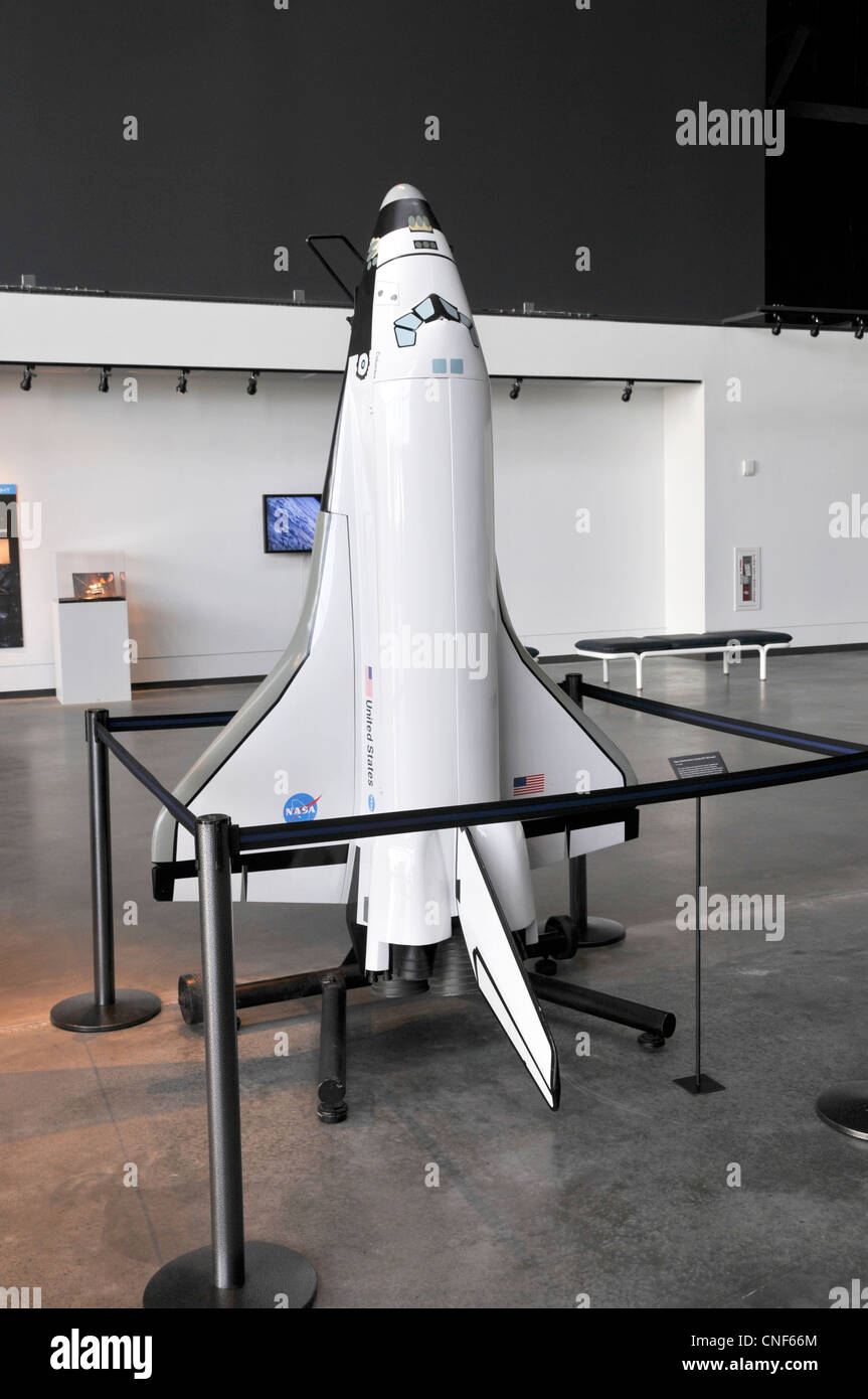 Lo Space Shuttle orbiter Columbia modello, il Museo del Volo, Seattle, Washington, WA, Stati Uniti d'America Foto Stock
