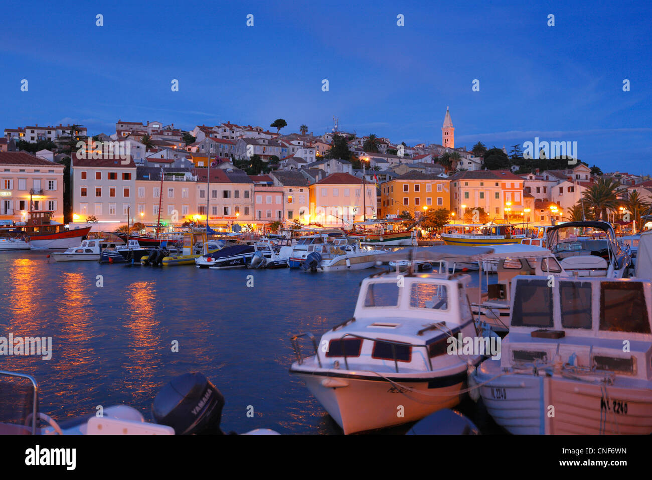 Mali Losinj a unset Foto Stock