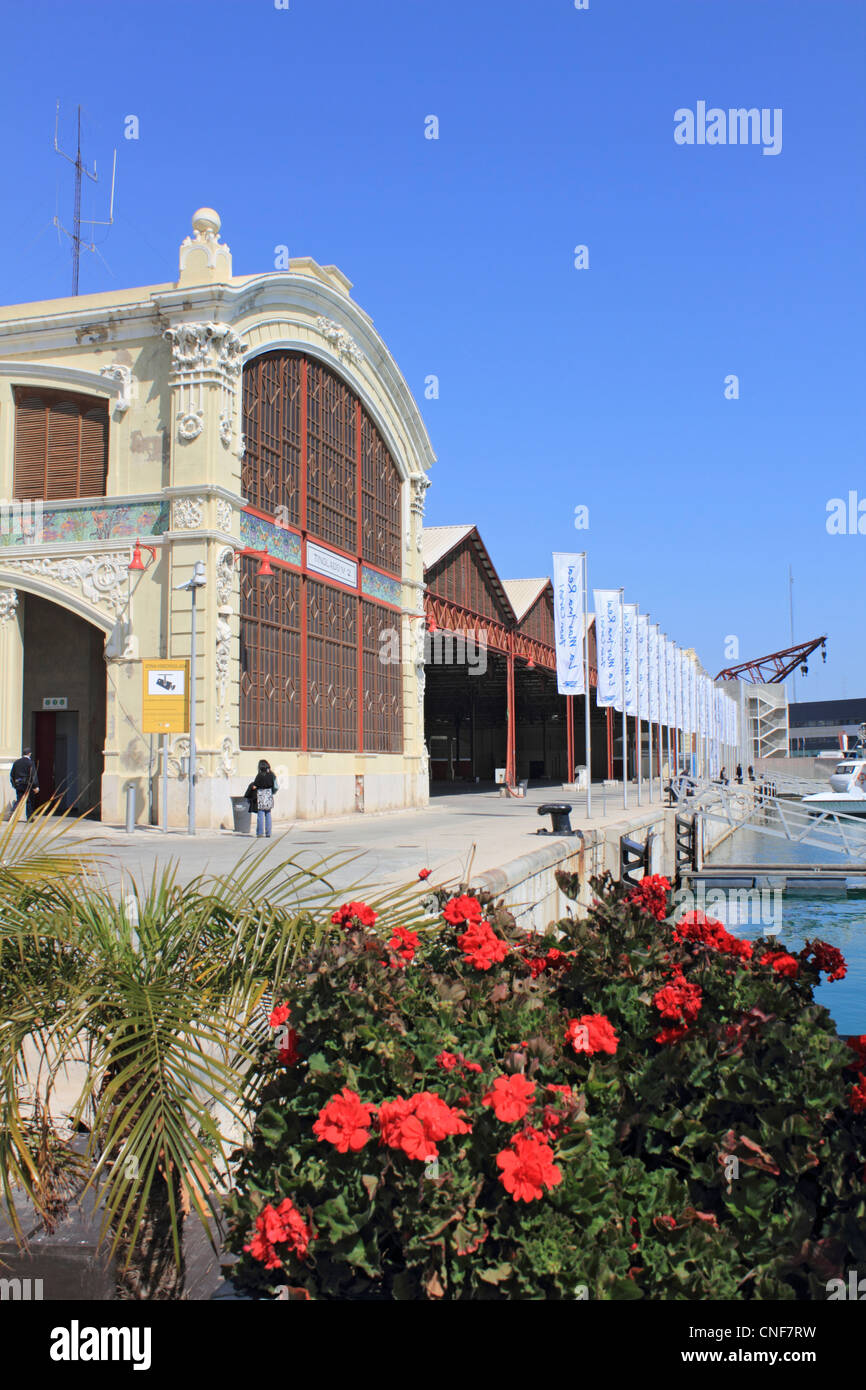 Il porto di Valencia Spagna Foto Stock