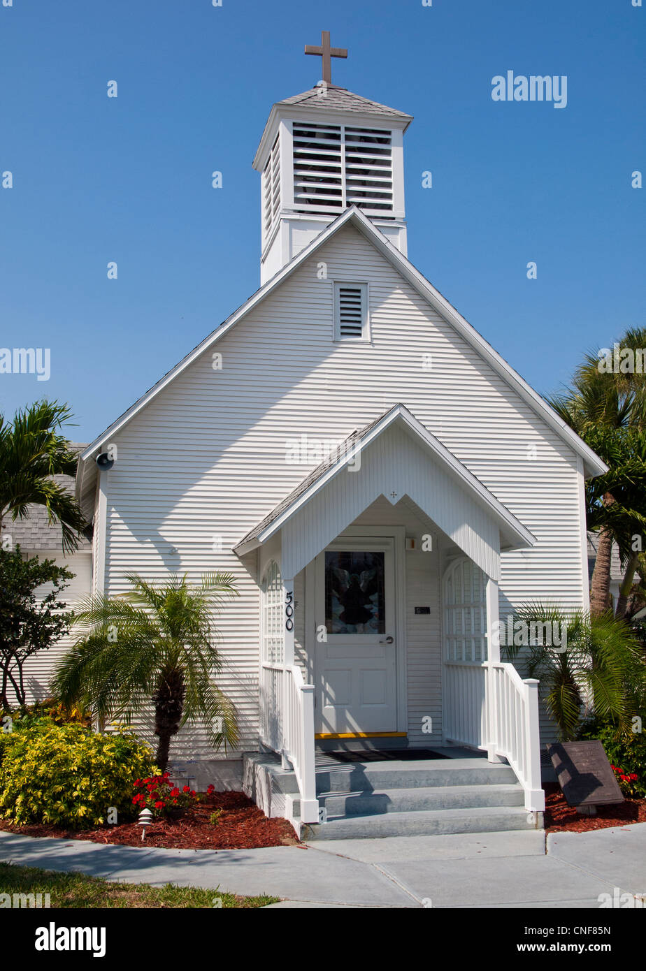 Cappella della comunità di Melbourne Beach in Florida Foto Stock