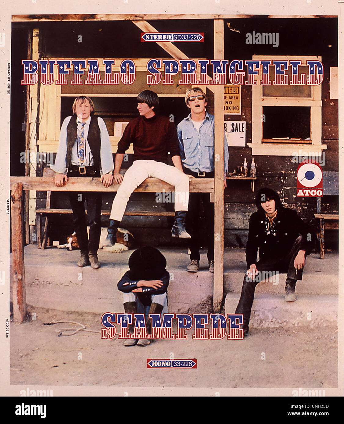 Coperchio del incompiuto e inediti secondo Buffalo Springfield album 'Stampede', circa 1967. Foto cortesia Granamour Weems coll Foto Stock