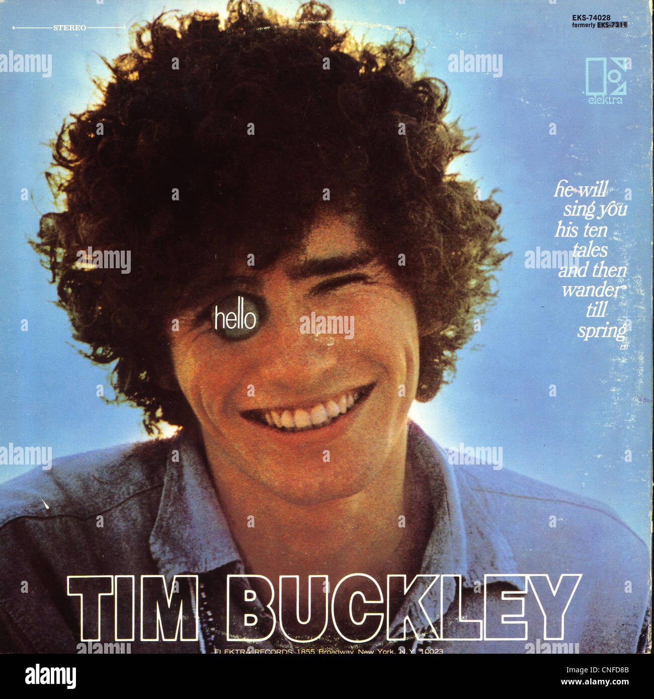 Coperchio posteriore del 1967 Tim Buckley album 'addio e Ciao". Foto cortesia Granamour Weems Collection Foto Stock