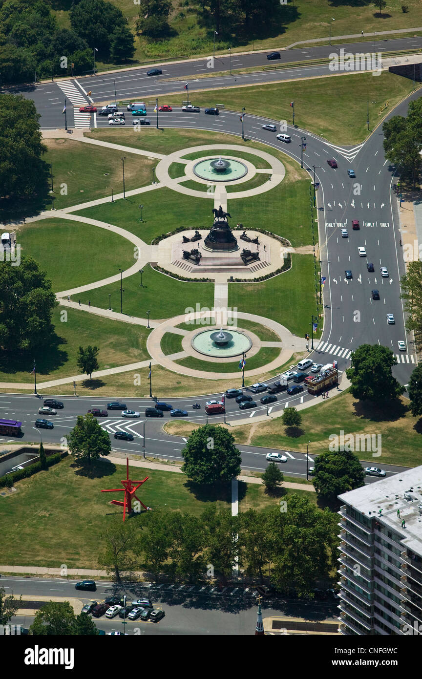 Fotografia aerea di Philadelphia, Pennsylvania Foto Stock