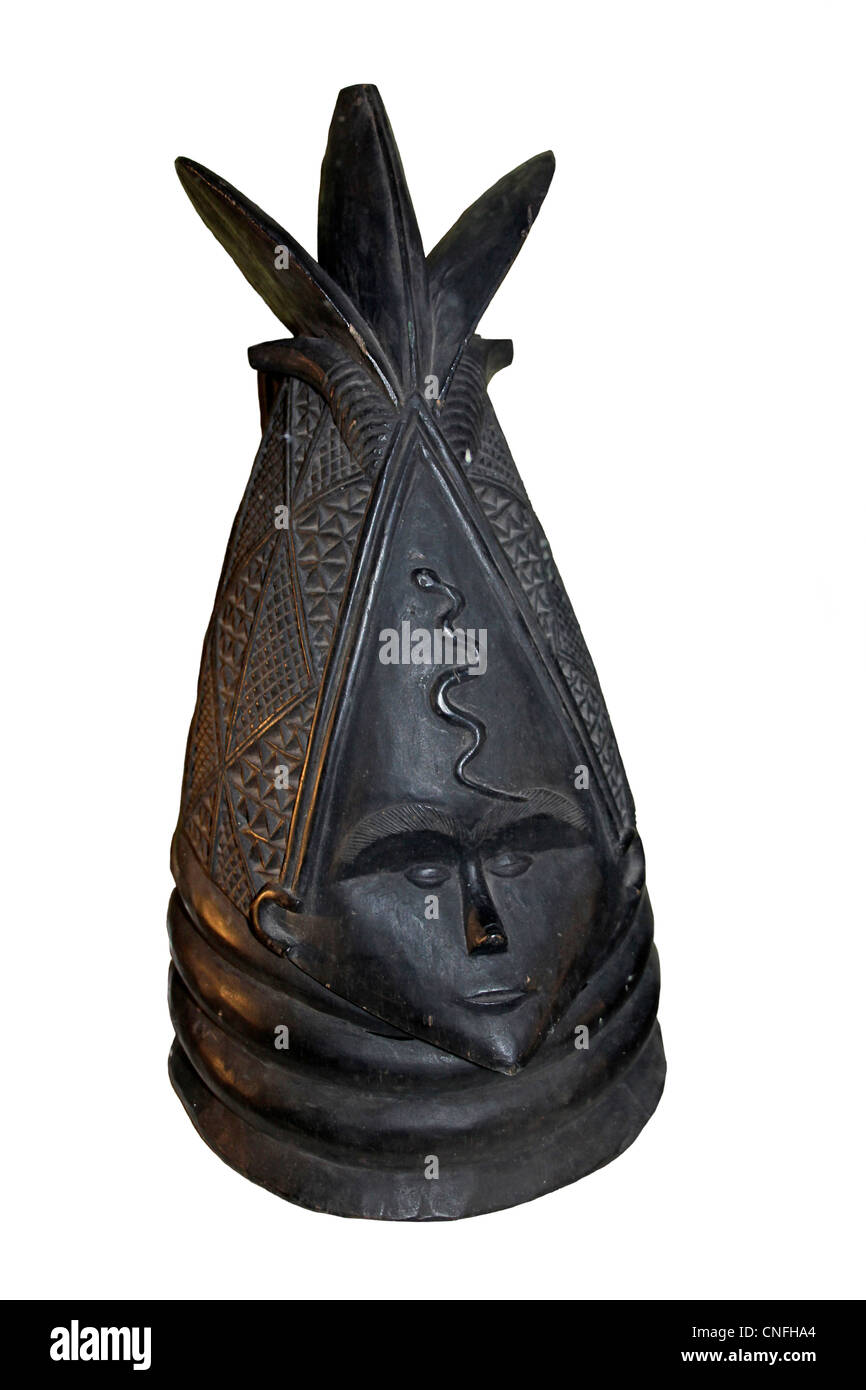 Maschera Sowei, Sierra Leone Foto Stock