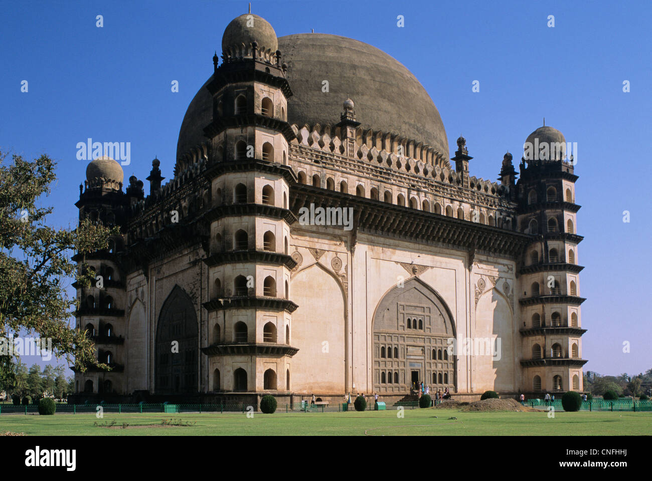 Gol gumbaz tomba, Karnataka, India Foto Stock