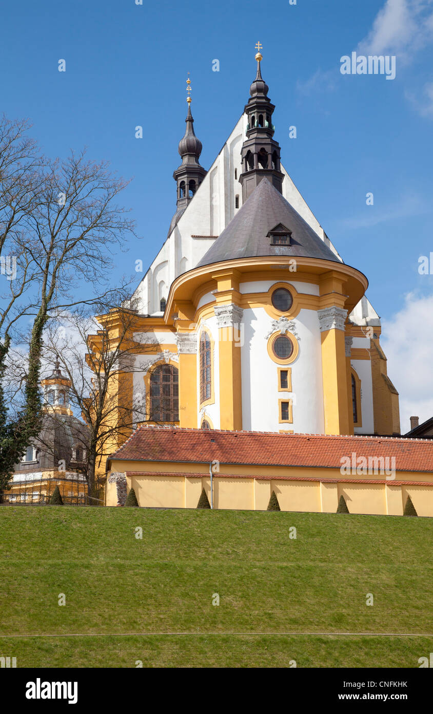 St Marien chiesa cattolica, Kloster Neuzelle, Brandeburgo, Germania Foto Stock