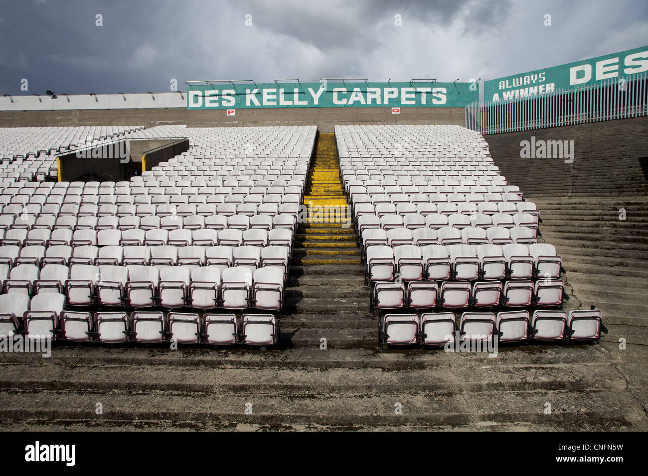 Dalymount Park football Stadium di Dublino, Irlanda. Foto Stock