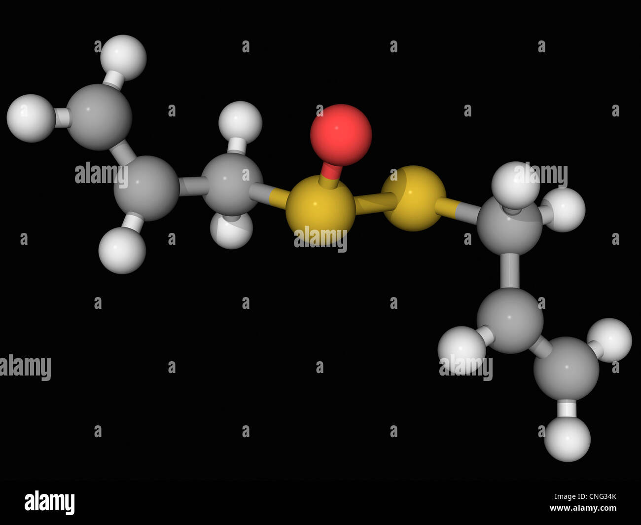 Molecola Allicin Foto Stock