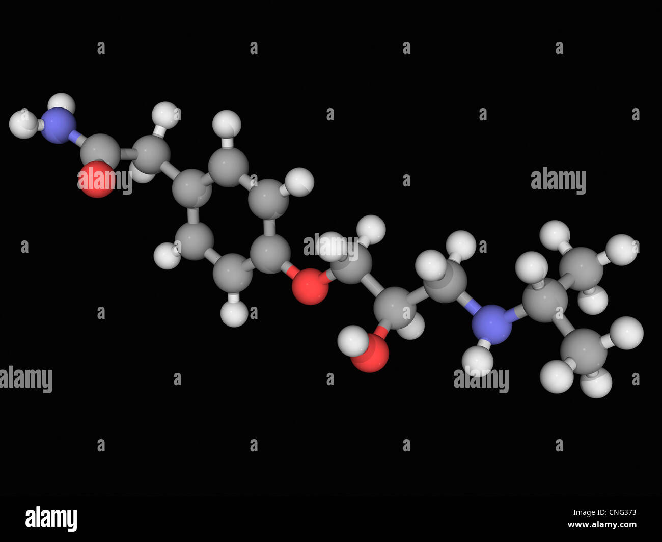 Atenololo molecola di farmaco Foto Stock