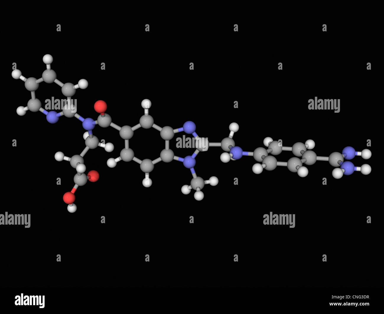 Dabigatran molecola di farmaco Foto Stock