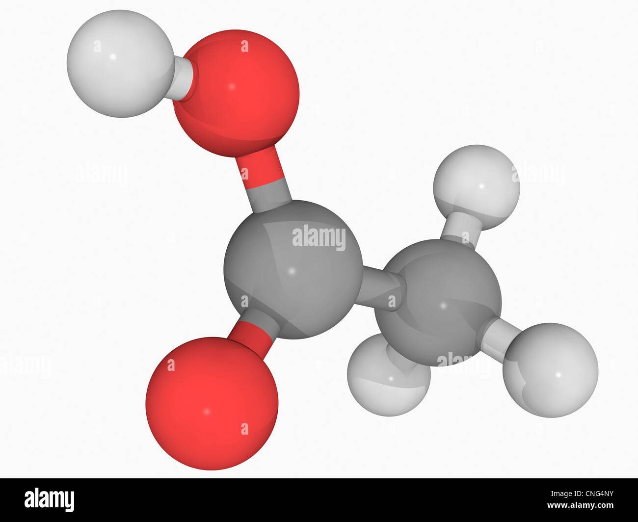 Acido acetico molecola Foto Stock
