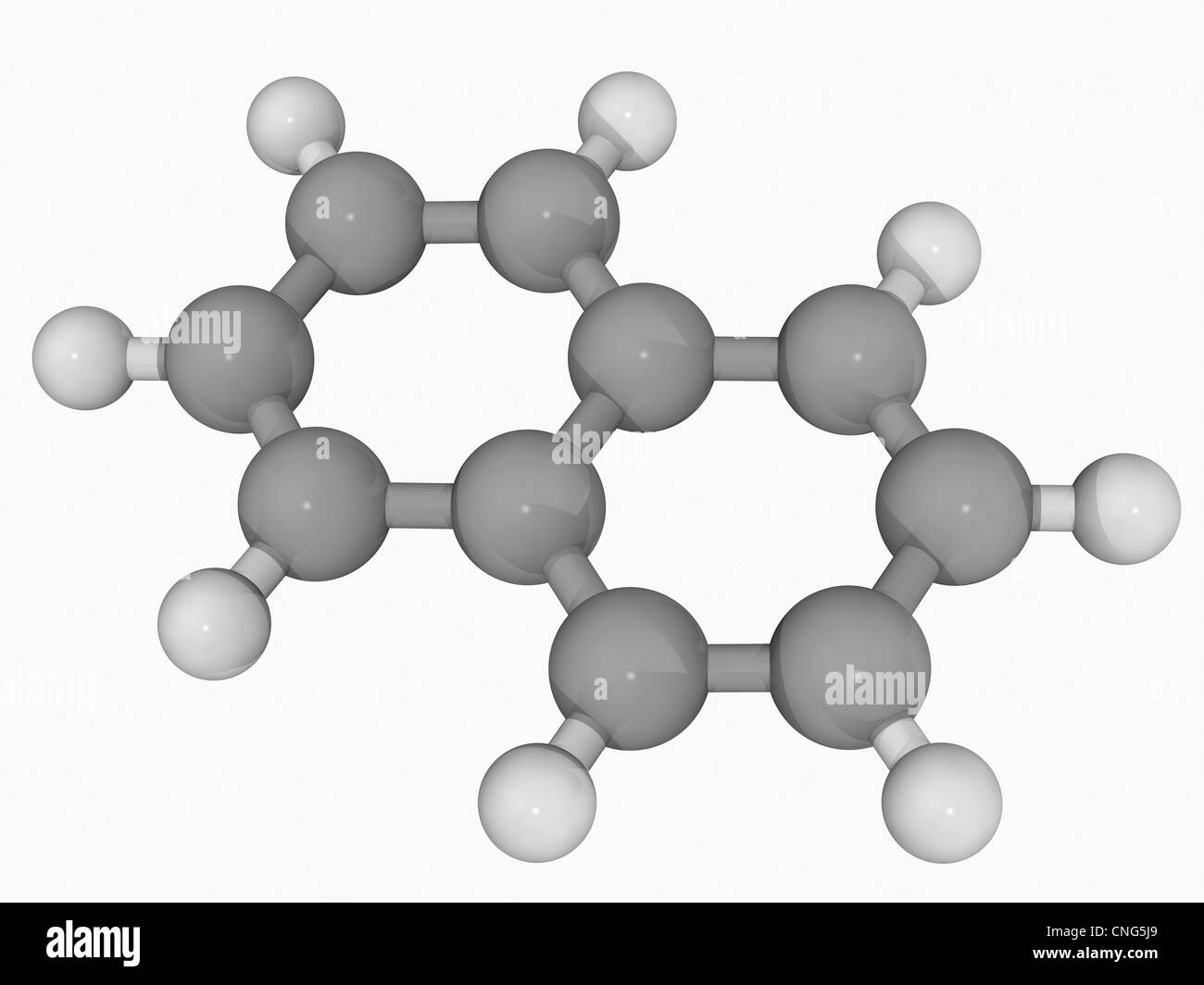 Molecola di naftalene Foto Stock