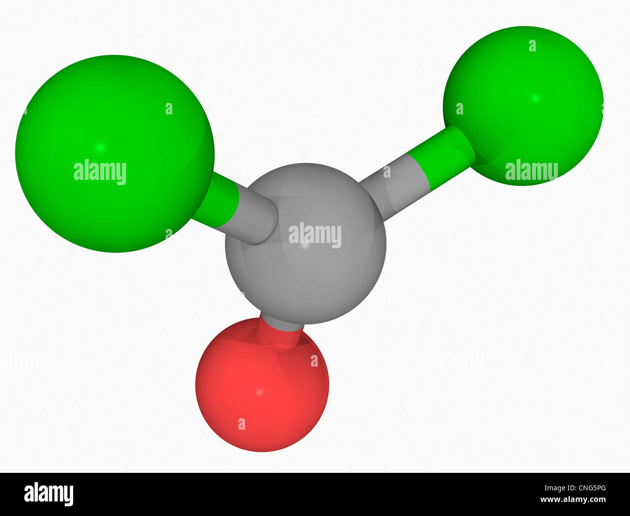 Molecola di fosgene Foto stock Alamy
