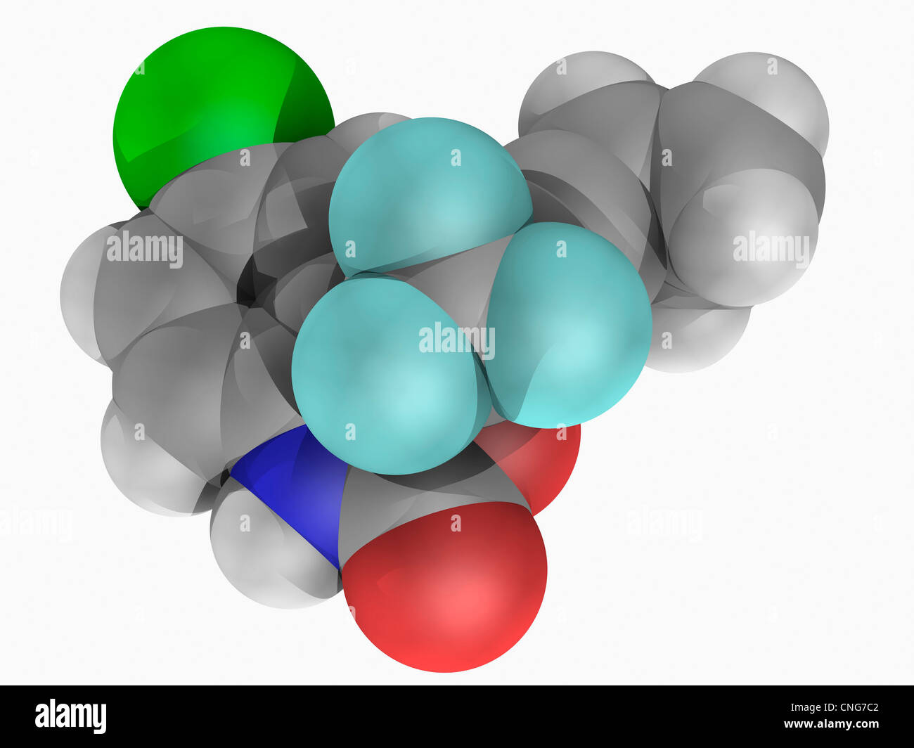 Efavirenz molecola di farmaco Foto Stock