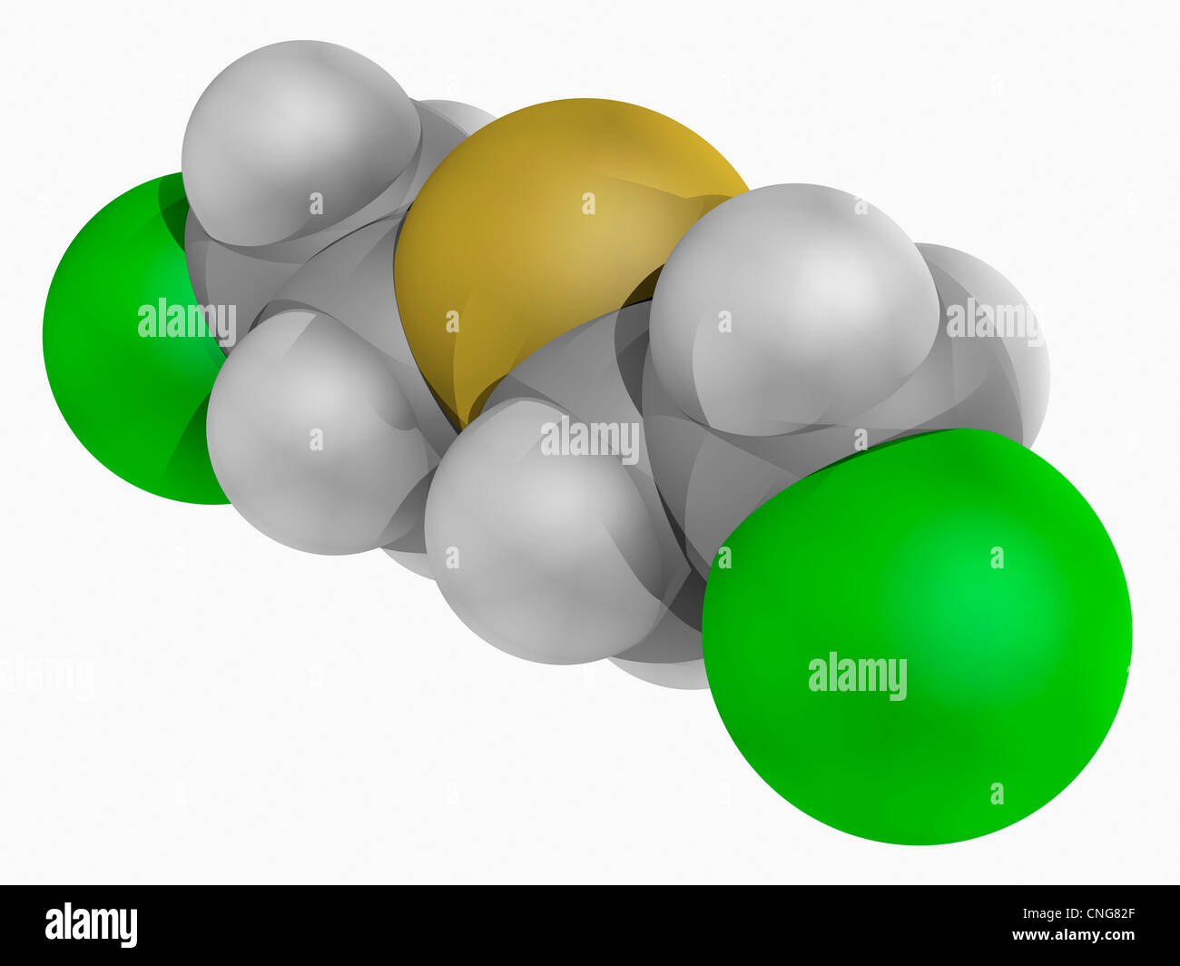 La senape molecola di gas Foto Stock