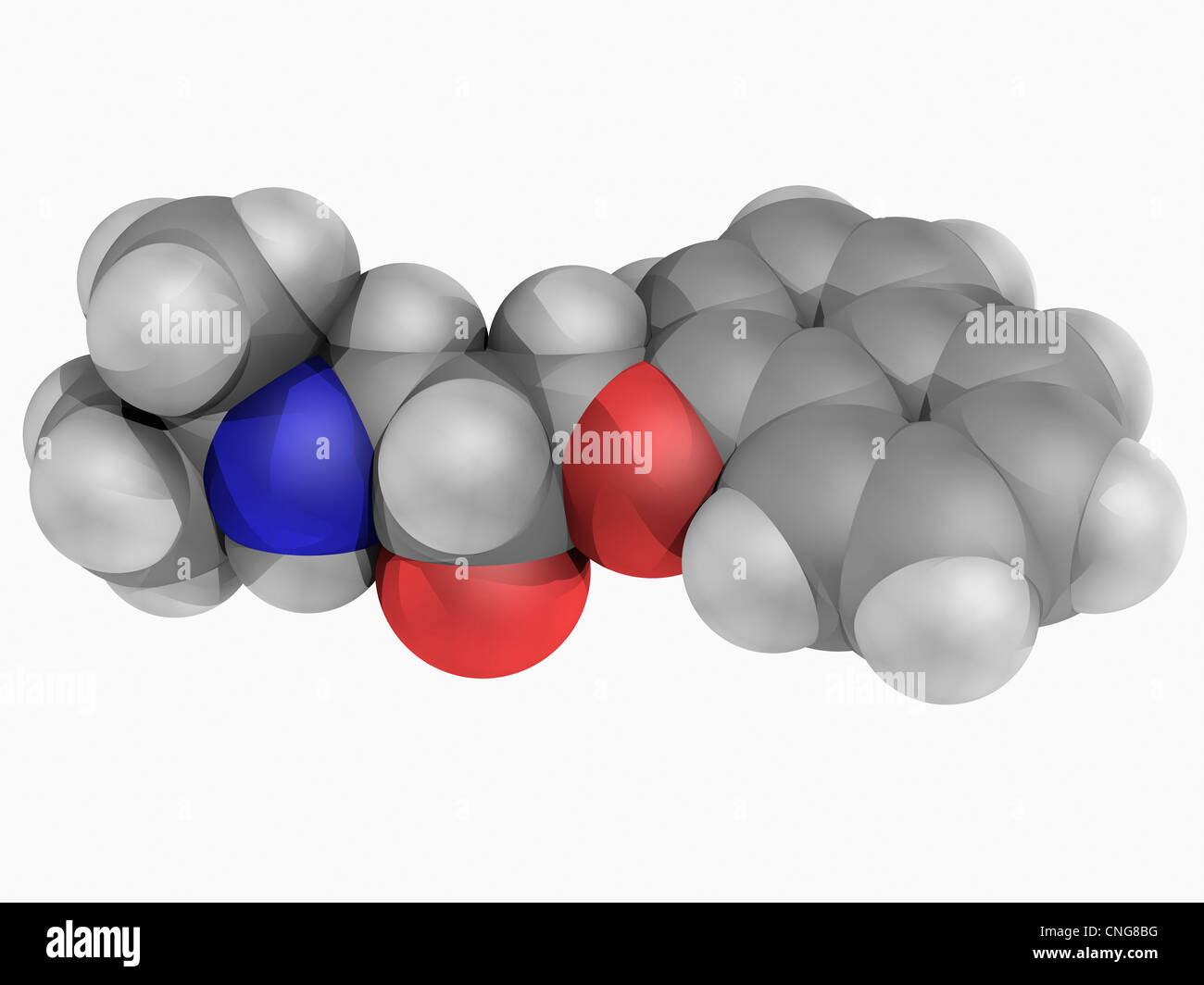 Il propanololo molecola di farmaco Foto Stock