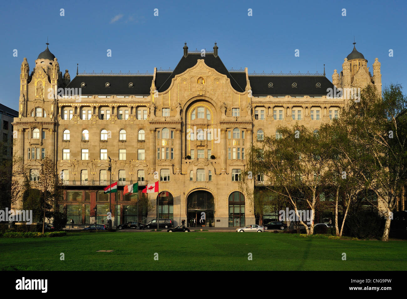 Gresham Palace, Roosevelt Ter, Budapest, Ungheria Foto Stock