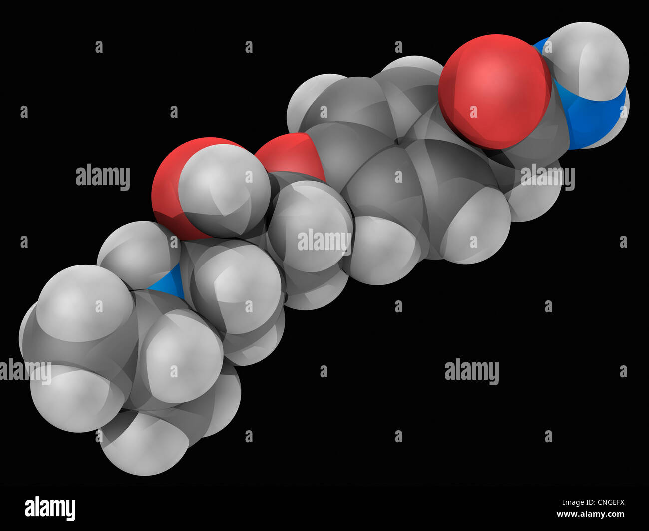 Atenololo molecola di farmaco Foto Stock