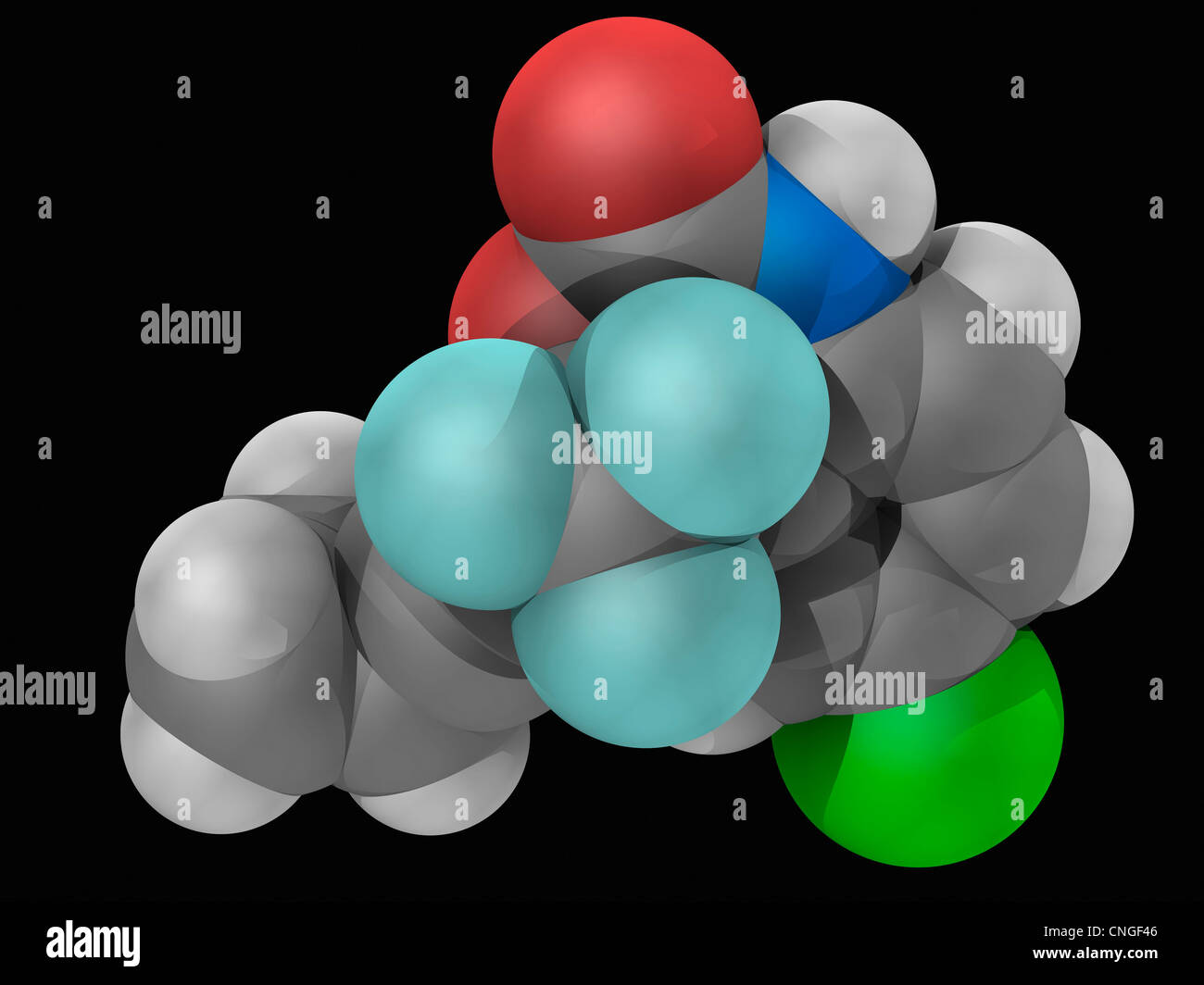 Efavirenz molecola di farmaco Foto Stock