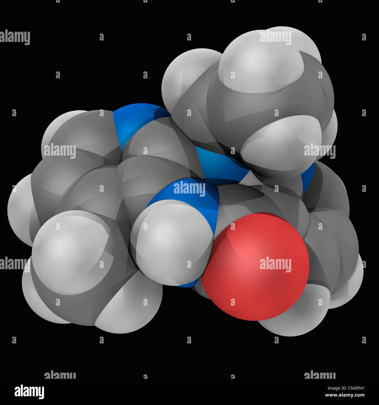Nevirapina la molecola di farmaco Foto Stock