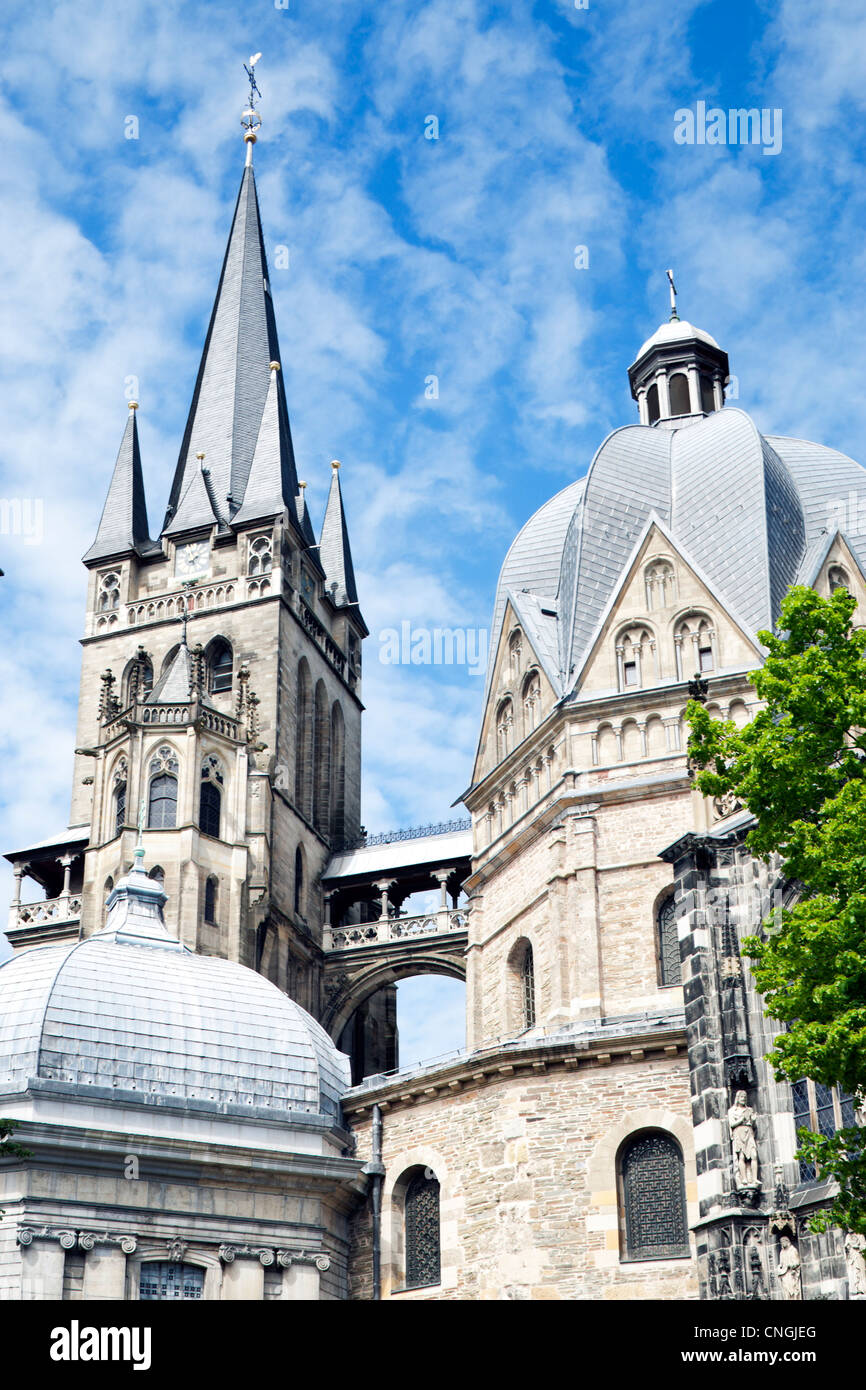 Dettaglio della Cattedrale imperiale, Aachen Foto Stock