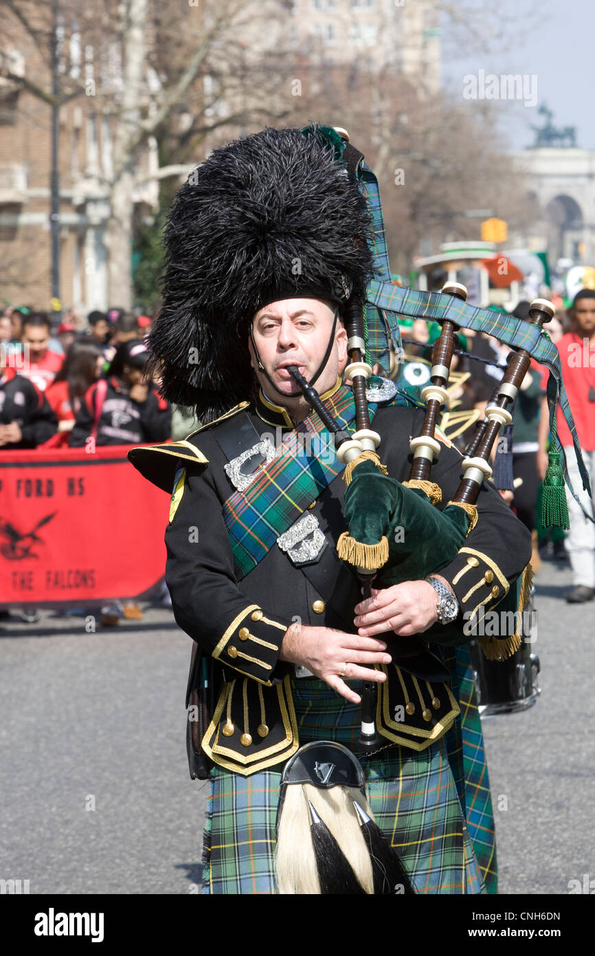 Annuale parata irlandese a Park Slope Brooklyn, New York. Foto Stock