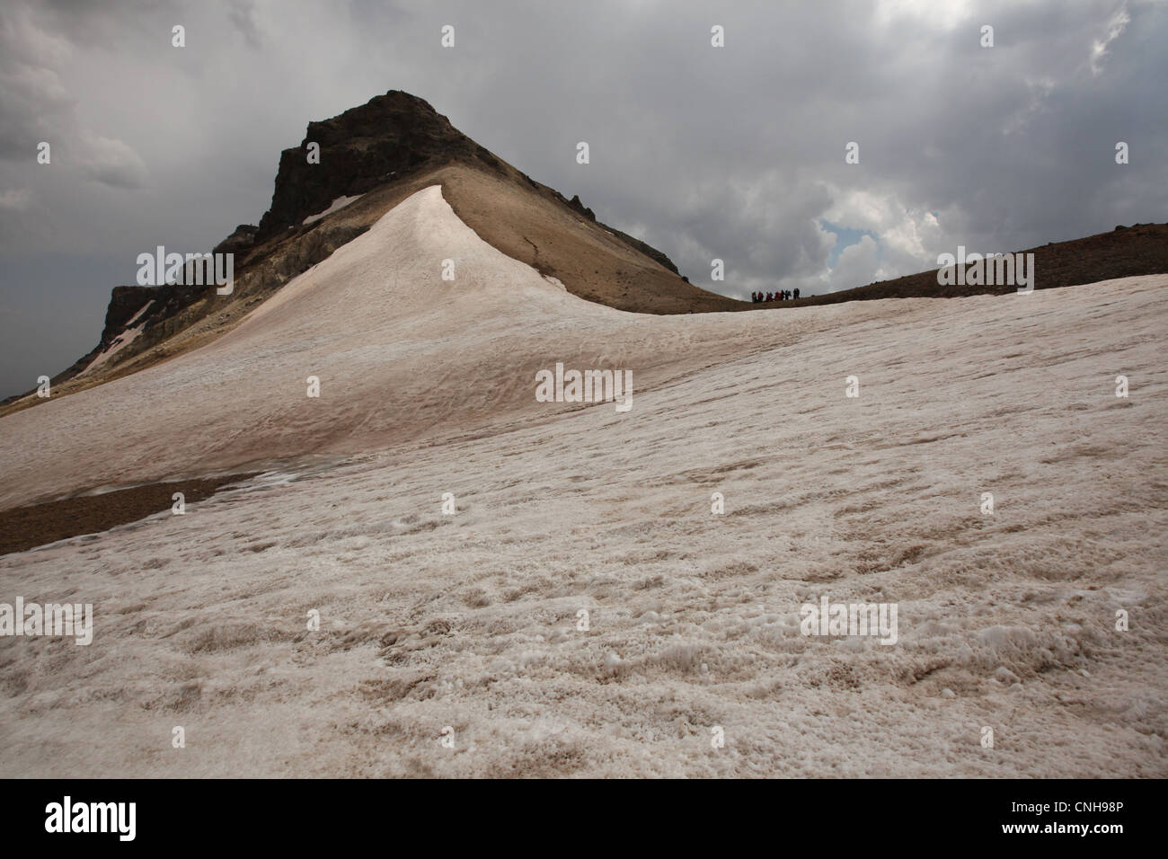 Vertice Sud del Monte Aragats (3,879 m) in provincia di Aragatsotn, Armenia. Foto Stock