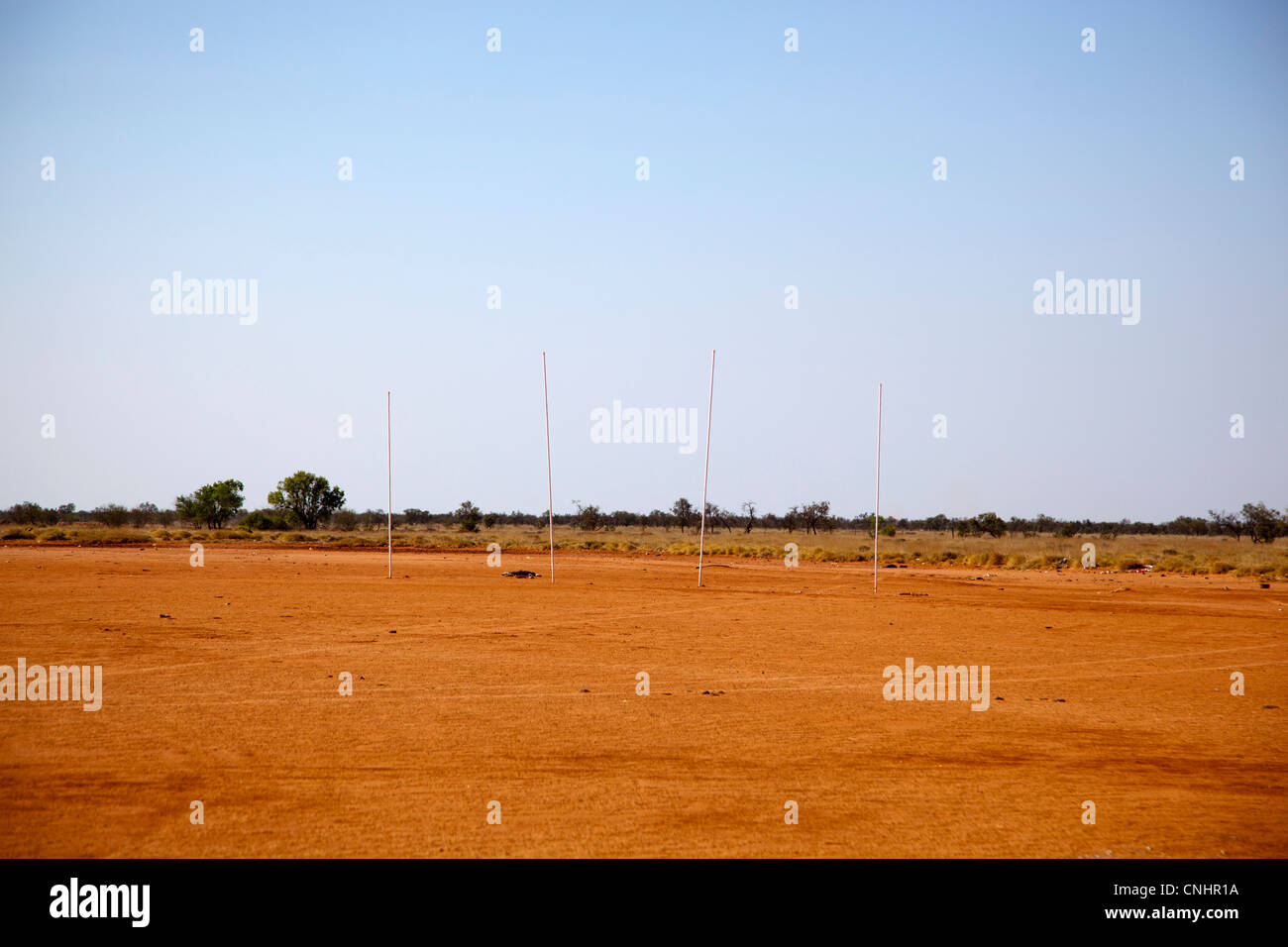 Quattro bastoni bloccato in massa, il deserto Pilbara, Australia occidentale Foto Stock