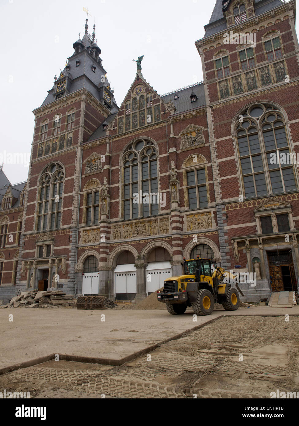 Il Rijksmuseum è stata chiusa per lavori di ristrutturazione dal 2003 e sarà chiuso fino al 2013 Amsterdam, Paesi Bassi Foto Stock