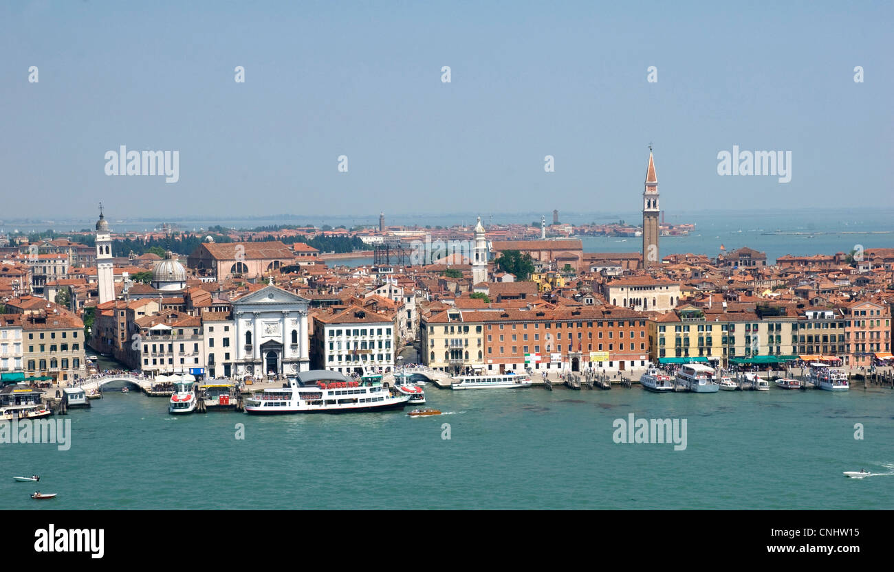 Vista aerea di Venezia, Italia Foto Stock