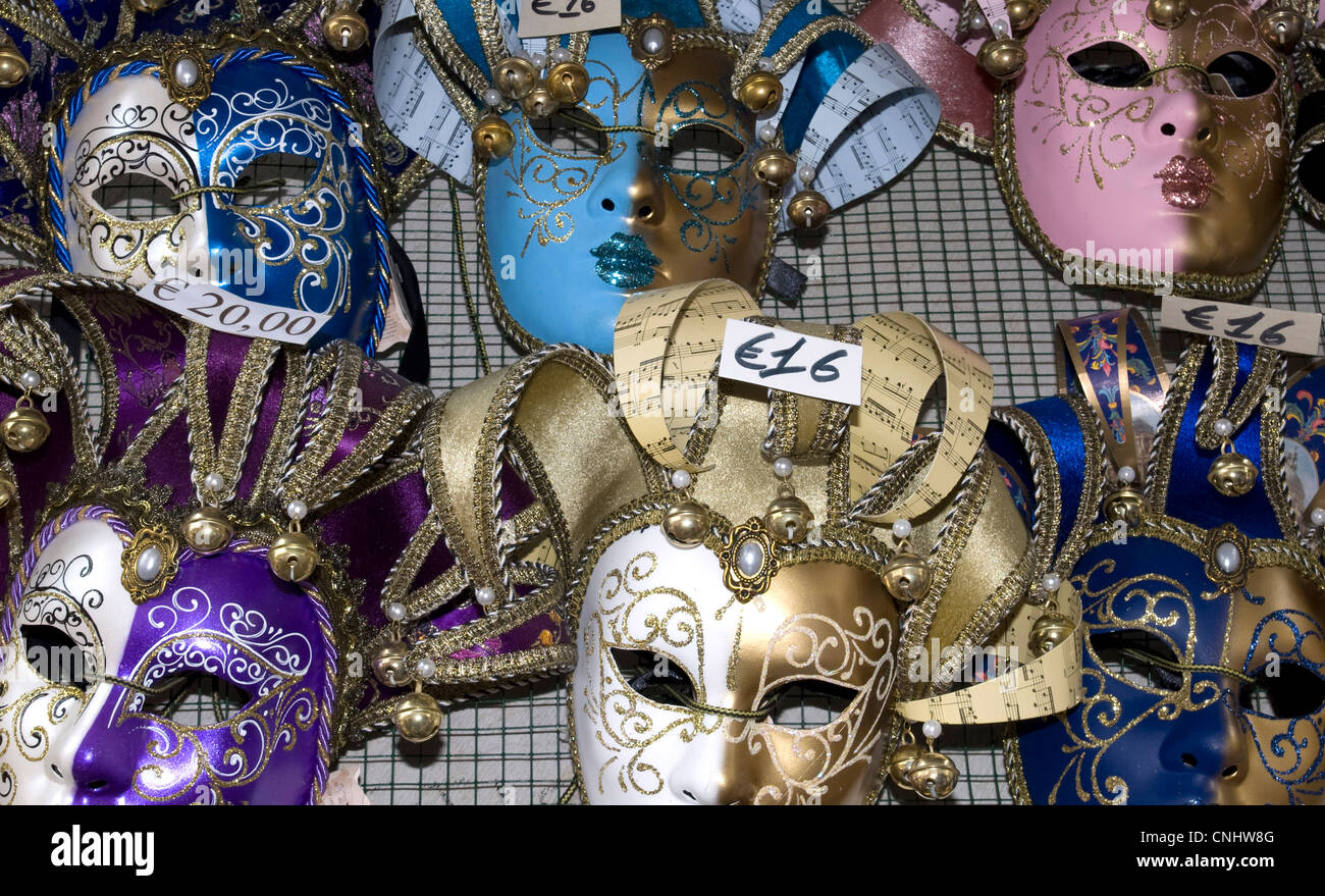 Maschere di Carnevale. Venezia. Italia Foto Stock