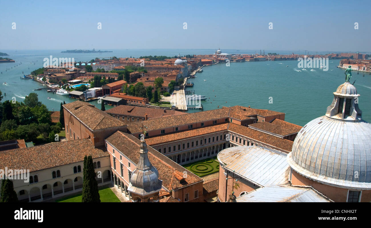 San Giorgio Maggiore. Palladio. Giudecca. Venezia. Veneto. L'Italia. Foto Stock