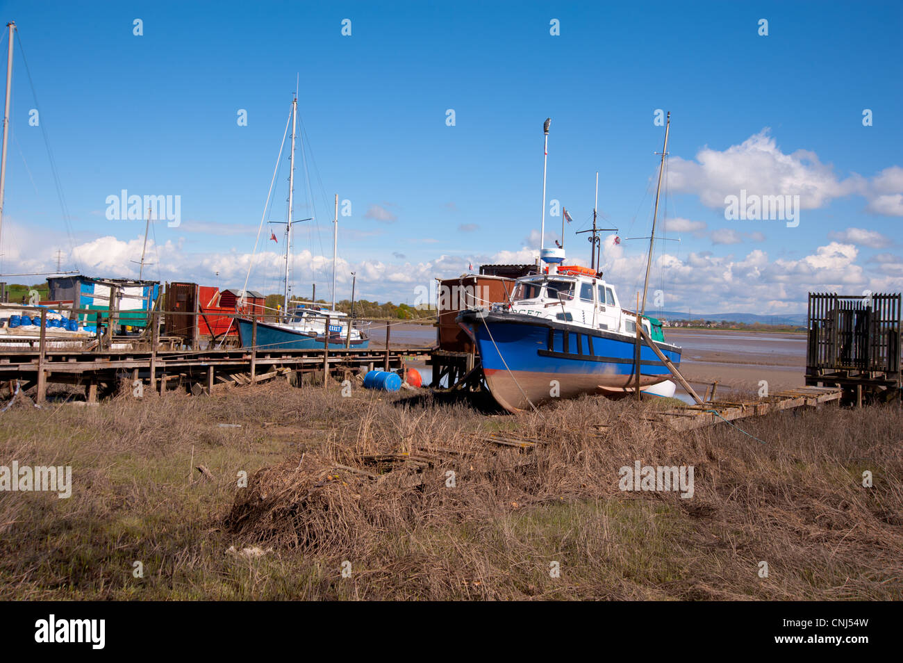 Skippool Creek Lancashire, Inghilterra, Foto Stock