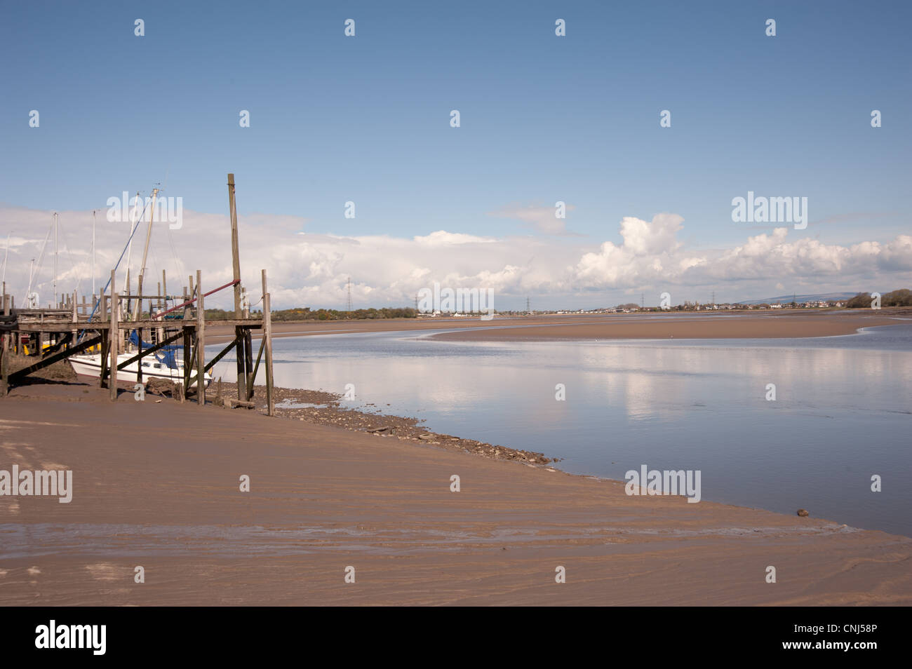 Skippool Creek Lancashire, Inghilterra, Foto Stock