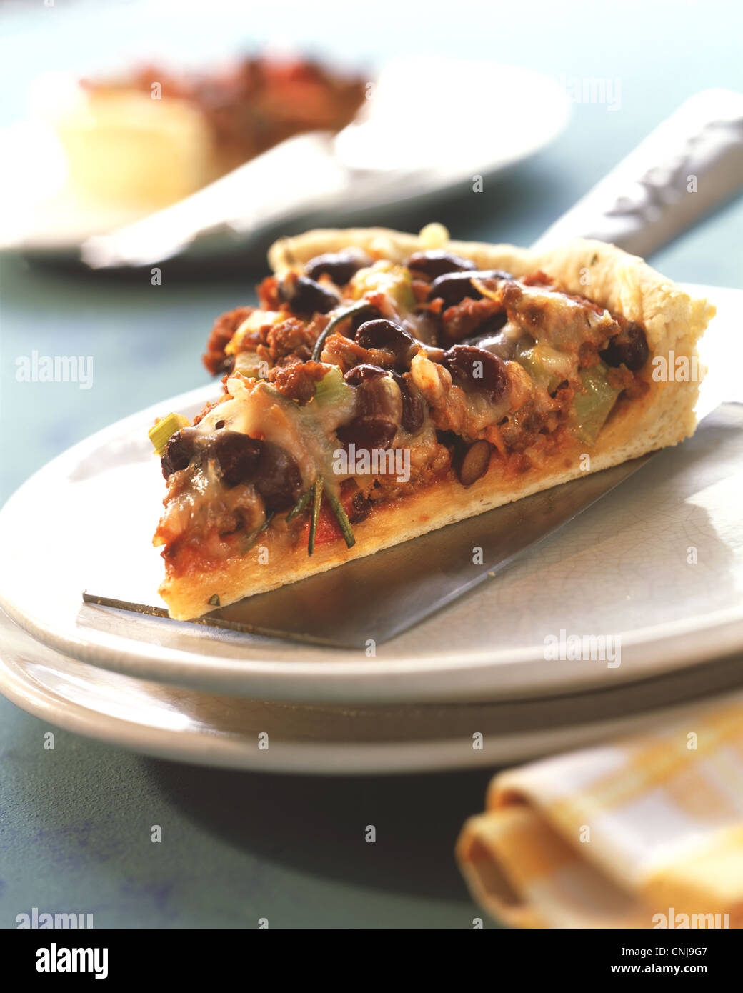 Pizza Americana Foto Stock