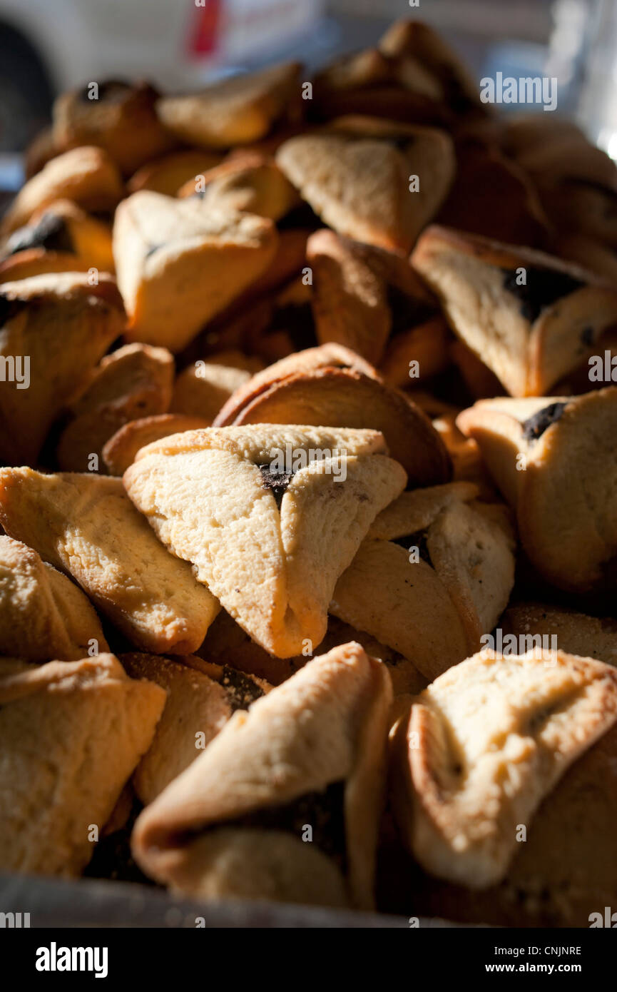 Medio Oriente Israele alimenti Jaffa - Hamantashen o Hamantash Foto Stock
